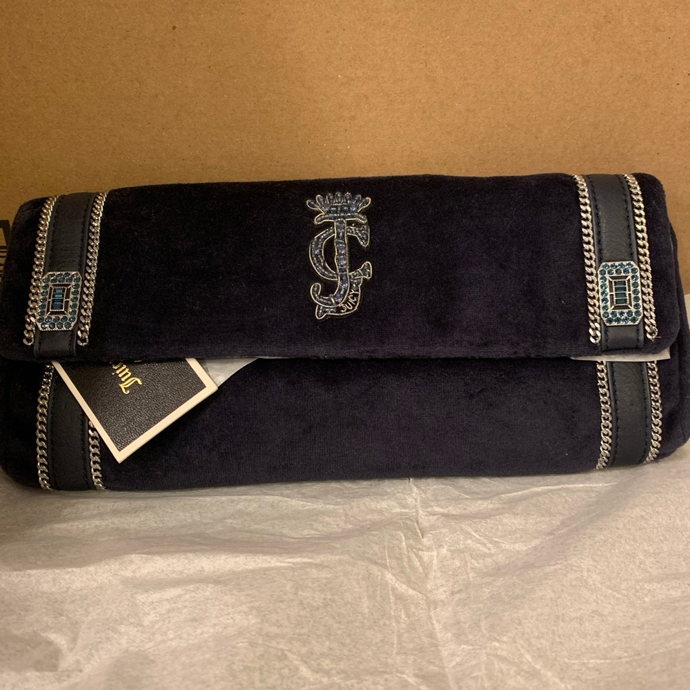 Juicy Couture  Navy Blue Chain Velour